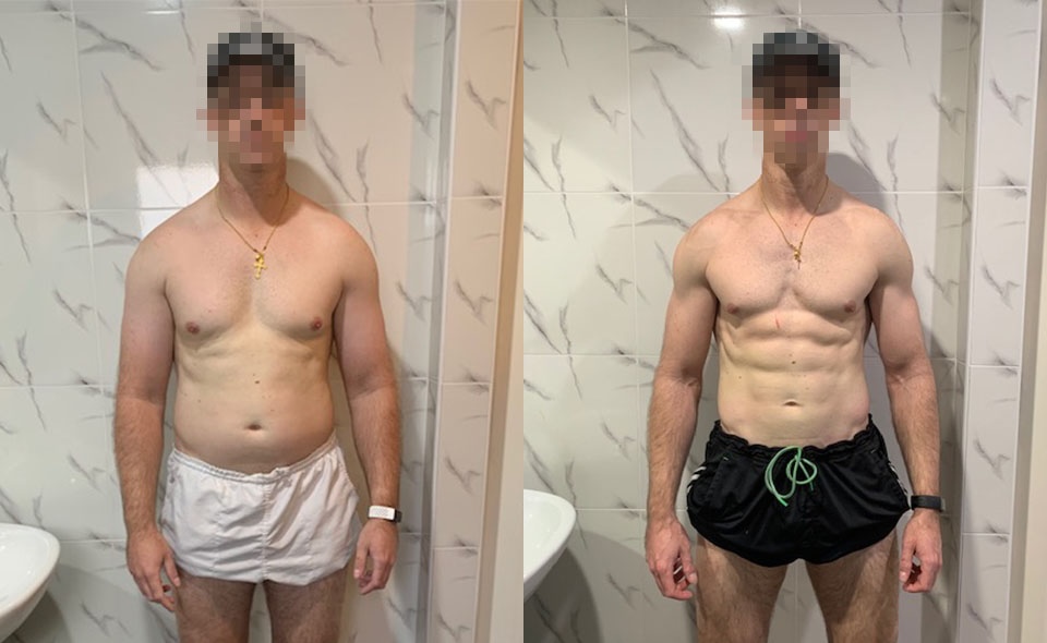 David's transformation - front